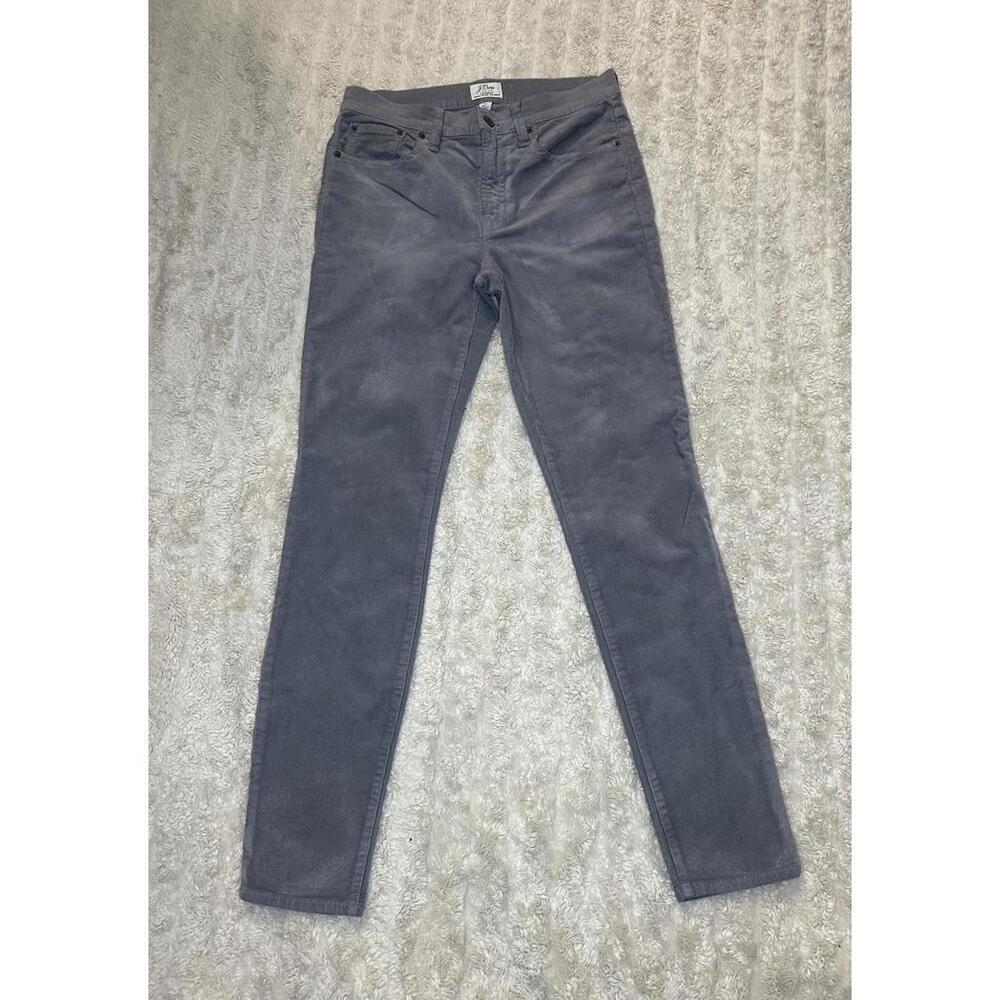 J.Crew classic grey Lookout High Rise Skinny corduroy pants Size 27